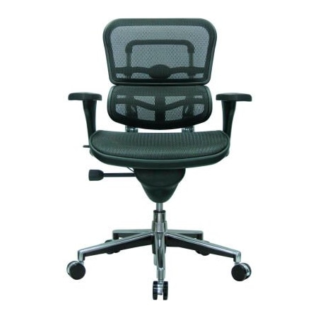 Raynor Marketing Eurotech Ergohuman Mid Back Chair - ME8ERGLO(N) - Black Mesh ME8ERGLO(N)